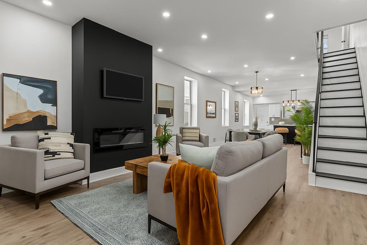 Hughes Housing, 5907 W. Girard Ave., Living Room