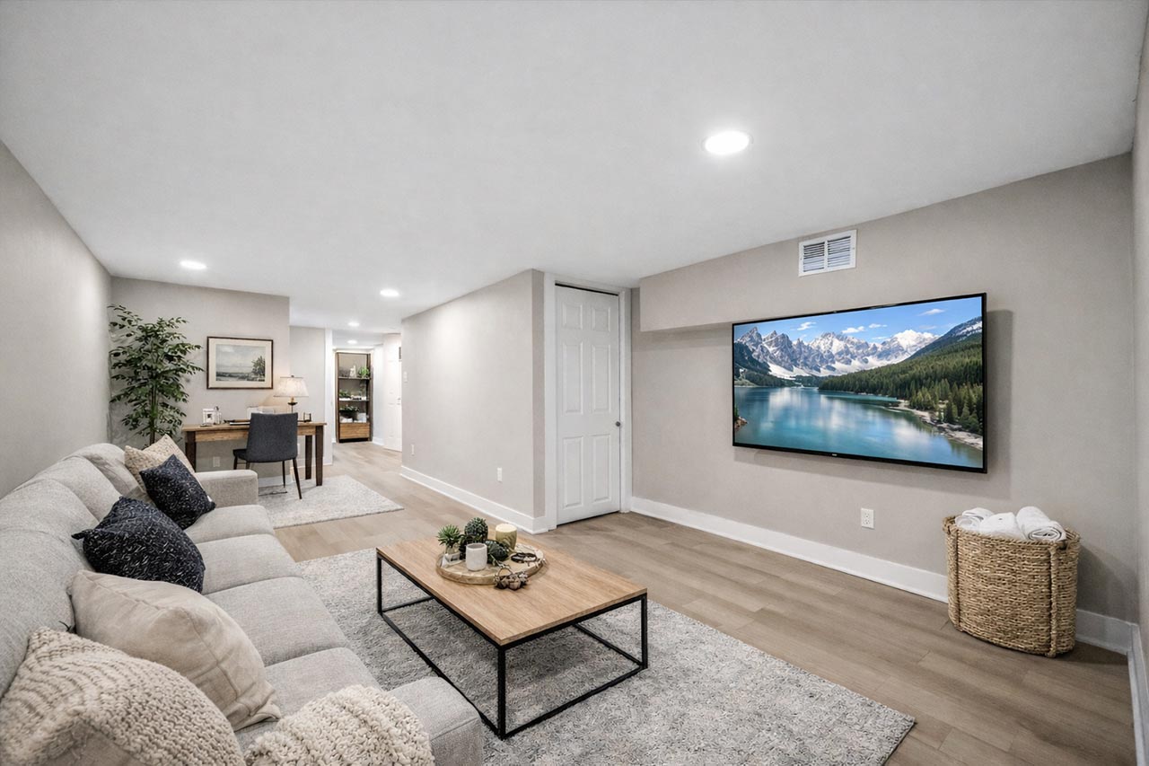 Hughes Housing, 6141 Osage St., Living Room